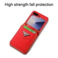thumbnail image 4 of Allytechgroup Stylish Galaxy Z Flip 6 Case Wallet, Shockproof Phone Case for Samsung Galaxy Z Flip 6 Convenient and Functional Zipper Pocket Case with Detachable Crossbody Shoulder Strap, Red, 4 of 13
