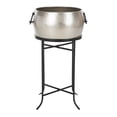 thumbnail image 4 of Safavieh Azov Outdoor Modern Silver Beverage Tub with Stand, 4 of 7