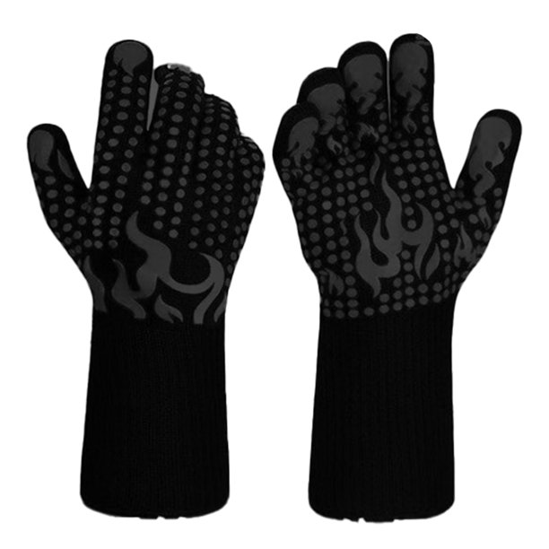 Guantes para barbacoa, resistentes al calor, guantes de horno de silicona resistentes al fuego con aislamiento para cocinar, asar a la parrilla Ofspeizc CPB-US-DYP262-7