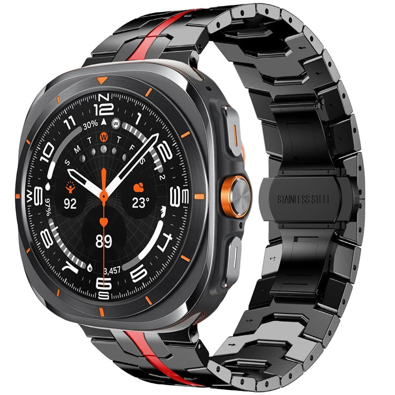 Stainless Steel Band for Samsung Galaxy Watch 8(40mm/44mm) & 8 Classic, Adjustable Link & Butterfly Clasp