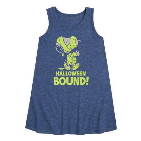 

Peanuts - Halloween Bound - Toddler and Youth Girls A-line Dress