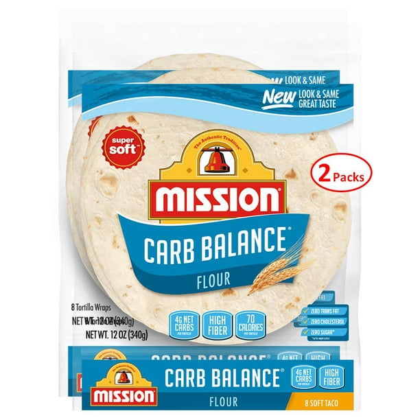 Mission Carb Balance 8" Soft Taco Flour Tortillas Low Carb, Keto