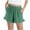 Mint Green, variant on Ltctricy Girls' Casual Shorts Elastic Waist Pull on Wide Leg Shorts Summer Beach Shorts with Pockets 3-13 Years