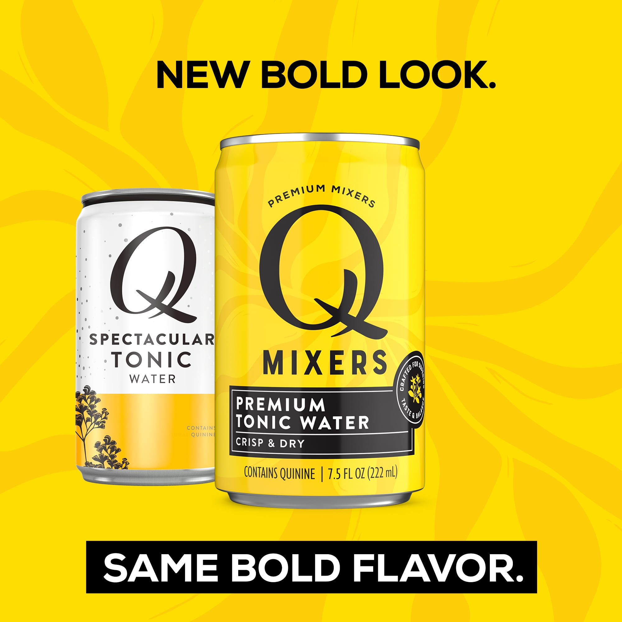 Q Mixers Premium Tonic Water: Real Ingredients & Less Sweet , 6.7 Fl oz,  Pack of 24 (Only 40 Calories per Bottle)