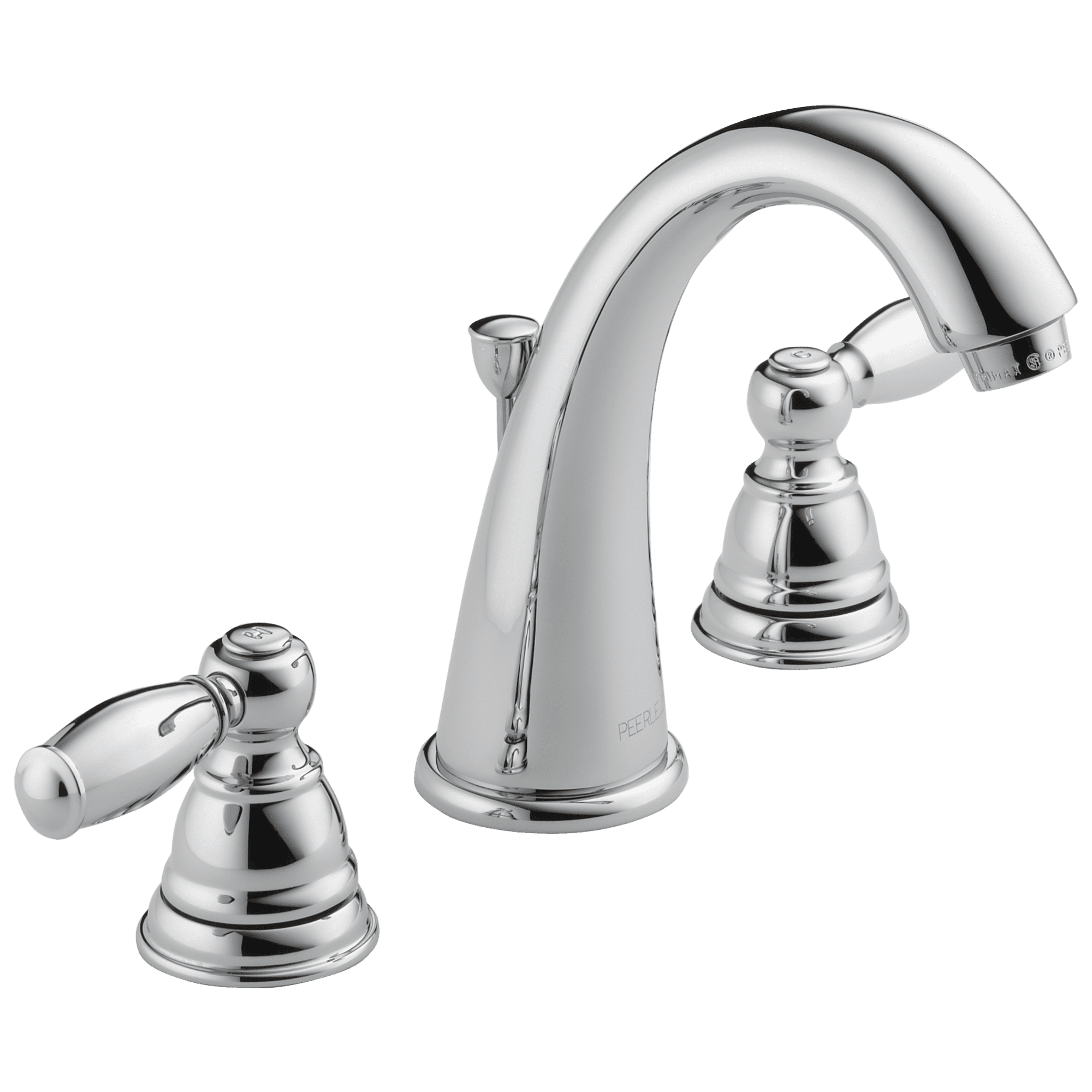 Peerless Claymore Two Handle Bathroom Faucet In Brushed Nickel