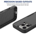 thumbnail image 2 of Allytechgroup Compatible for Apple iPhone 16 Pro Max, Rugged Shockproof Military Grade Protection Dual Layers Hard PC TPU Phone Case for iPhone 16 Pro Max, Black, 2 of 5