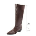 thumbnail image 5 of Busydd Womens Boots Knee High Casual Solid Color Pointed Toe Tall Boots for Women Comfy Chunky Heel Knee High Boots for Women 5.5, 5 of 9