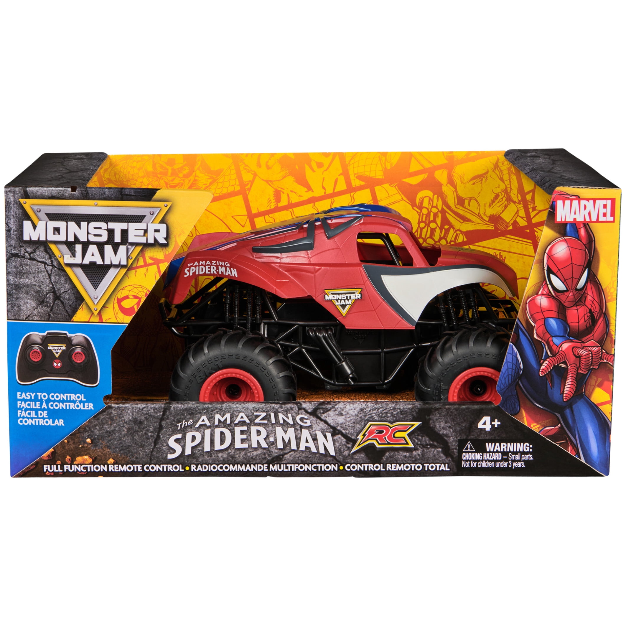 Monster Jam, Marvel The Amazing Spider-Man RC Monster Truck, 1:24 Scale