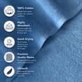 thumbnail image 2 of Swift Home 100% Cotton Hand Towel, Luxuriously Soft, Highly Absorbent, Quick Dry, 1 PC, Aqua, 2 of 4