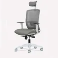 thumbnail image 2 of Silla Oficina Ergonómica con Cabecero y Soporte Lumbar ajustable Taylor Gris, 2 of 5