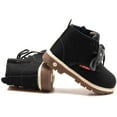thumbnail image 5 of Baby Kids Boots - Boys Girls Rubber Sole PU Leather Shoes Hiking Ankle Boots Toddler/Little Kid, 5 of 6