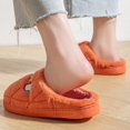 thumbnail image 5 of NOKIO Home Slippers for Women Winter Cute Fl𝖾𝖾ce Slide Lightweight Non-S𝗅ip Slide Soft Warm House Slipper Comfortable S𝗅ip On Cotton Shoes Warm Closed Top Footwear, 5 of 5