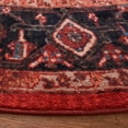 thumbnail image 3 of SAFAVIEH Riviera Ellie Medallion Polyester Machine Washable Area Rug, Red/Blue, 6'7" x 6'7" Round, 3 of 8