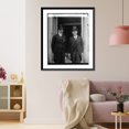 thumbnail image 3 of Historic Framed Print, Prince Cyril, & [...] Suison Radiff, Bulgarian Minister, 4/9/29, 17-7/8" x 21-7/8", 3 of 9