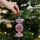 thumbnail image 4 of Set de Regalo de Bolas Navideñas | Bolas Colgantes para Árbol de Navidad Pintadas de Rosa | Set de Decoración de Plástico - Paquete de 3, 4 of 6