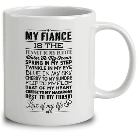 

Coffee Mug For Fiance Husband To Be From Fiancee Bride To Be Gifts For Fiance My Fiance Is My Awesome Friend Custom Title White Ceramic 11 15oz Tea Cup For Engagement Christmas
