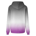thumbnail image 4 of WRKEKC Womens Hoodie Loose Long Sleeve Drop Shoulder Gradient Print Hooded Top for Women Stylish Casual Outfit, 4 of 4