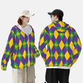 thumbnail image 4 of Lsque Mardi Gras UPF 50+ Lightweight Sun Protection Men's Women's Long Sleeve Shirt, Hoodie Performance -XX-Large, 4 of 9