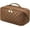 BD-Brown, variant on Travel Makeup Bag,Large Capacity Cosmetic Bags for Women,Waterproof Portable Pouch Open Flat Toiletry Bag Make up Organizer with Divider and Handle