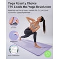 thumbnail image 3 of YOTTOY Yoga Mat，Extra Thick Yoga Mat (1/2inch),Professional TPE Exercise Mat,Non-Slip Workout Mat for Yoga, Pilates, Fitness, Barefoot Workouts, Home Gym Studio with Strap, 3 of 7