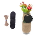 thumbnail image 2 of MasteelfCA 100pcs 5cm Kraft Paper Hanging Labels with Hemp Rope Blank Tags for DIY, 2 of 7