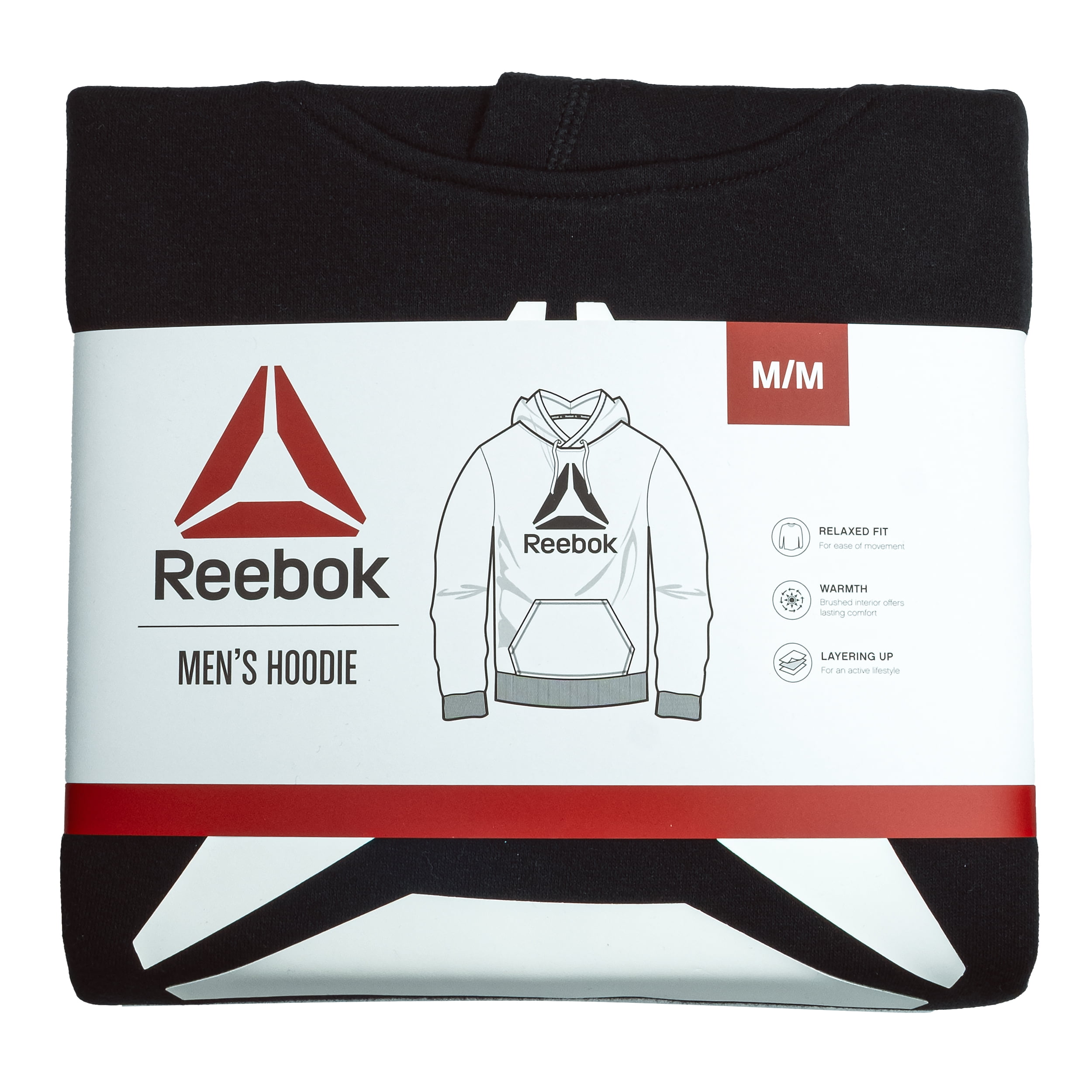 Reebok Men's and Big Men's Game Day Fleece Hoodie, Sizes XS-5XL