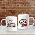 thumbnail image 6 of Designs ByLITA A Great Fisherman The Best Catch Of His Life 11oz Plastic Coffee Mug (2 Pack) | Cute Matching Couple Coffee Cups, 6 of 6