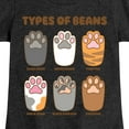 thumbnail image 3 of Instant Message - Types Of Cat Beans  - Toddler & Youth Girls Short Sleeve Graphic T-Shirt, 3 of 6