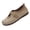 Khaki, variant on T Strap Mary Jane Flats For Women Matte Faux Suede Hollow Cutout T Instep Strap Square Metal Buckle Round Toe Slip On Flat Shoe Footwear