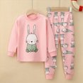 thumbnail image 4 of masbird Toddler Girls Boys Dailywear Outfits Set 2-piece Pajamas Sleepwear Pjs for Baby Spring Fall Winter Kids Loungewear Set for 6-24 Months 2t 3t 4t 5t 6t 7t 8t 9t(White,4-5 Y), 4 of 4