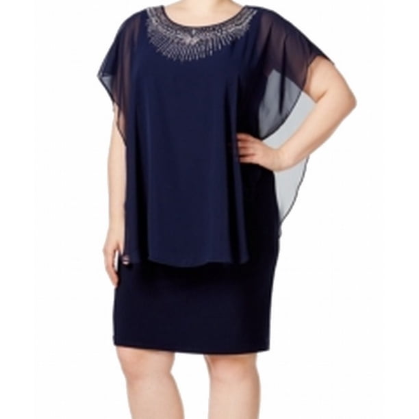 betsy adam navy blue dress