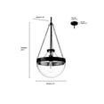 thumbnail image 4 of Millennium Lighting  Clarra 1 Light Pendant Fixture 23.5 Inch - Modern Gold, 4 of 6