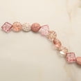 thumbnail image 3 of Pink Starburst Czech Glass Diamond & Flat Round Bead Mix by Bead Landing, 3 of 3