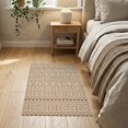 thumbnail image 3 of ODIKA 2'x3' Beige Rust Southwestern Geometric Striped Washable Doormat Traditional Motifs with Diamond Accents Non-Slip, Low Pile for Entryway, Kitchen, Laundry Room, 3 of 7