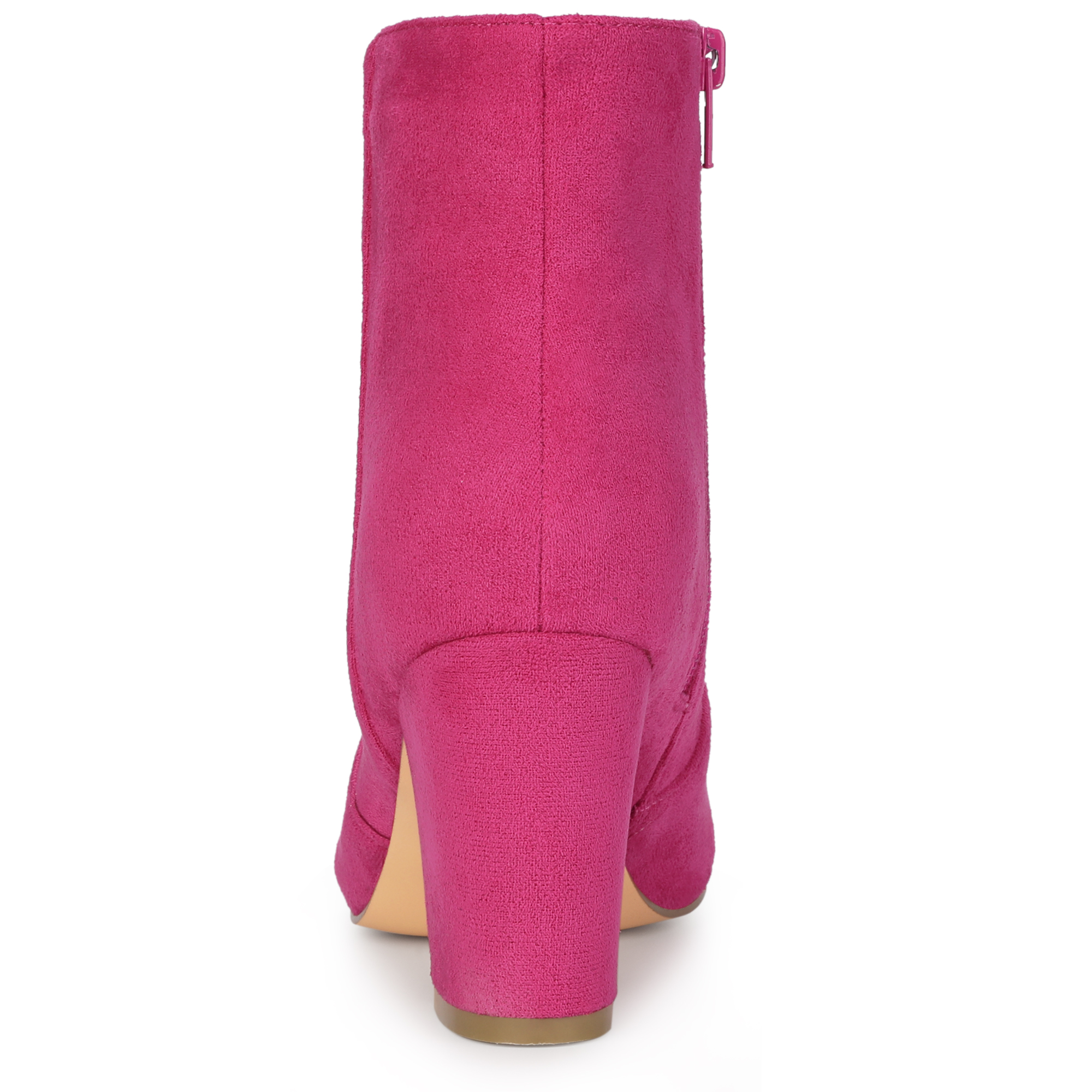 DARING DIVA Stylish Heel Round Toe and Chunky Heels Boots Hot Pink 7