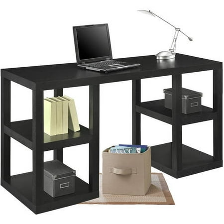 UPC 029986931825 product image for Mainstays Double Pedestal Parsons Desk with Better Homes and Gardens Collapsible | upcitemdb.com