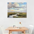 thumbnail image 2 of ONETECH Landscape Canvas Framed Wall Painting: Large Nature Scenery Art Picture Modern River Scene Natural Scenic Wilderness Print Artwork for Bedroom Living Room Decor 20\x16\, 2 of 4