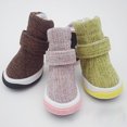thumbnail image 4 of 4Pcs Pet Shoes Fashionable Anti-slip Breathable Pet Dogs Sneakers for Small Dogs,Pink, 4 of 8