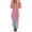 Pink, variant on Women's Fuzzy One Piece Pajama Warm Winter Pajamas Ombre Fleece Jumpsuits with Hood Zip Up Plush Romper Loungewear