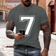 thumbnail image 1 of Tops para hombre, blusas y camisas de cuello redondo y manga corta para hombre, blusas estampadas de moda para hombre, jersey de cuello redondo y manga corta, blusa de poliéster para hombre., 1 of 6