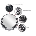 thumbnail image 6 of Infinity Instruments Emperor Black Round Transitional 22-inch Wall Mirror, 6 of 7
