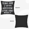 thumbnail image 6 of Set of 2 18x18in Throw Pillow Covers - Playful Finnish Text Design Perfect for Couch Bed or Car - Stylish & Fun Home Decor, 6 of 8