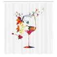 thumbnail image 3 of Ambesonne Colorful Shower Curtain, Glass Bird Vines, 69"Wx84"L, Multicolor, 3 of 5