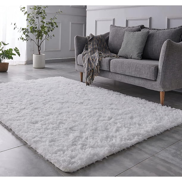Alfombras gruesas y cálidas de invierno súper suaves para sala de estar, alfombra de felpa para habitación de niños, suelo esponjoso, decoración del hogar, alfombra peluda, alfombra de terciopelo