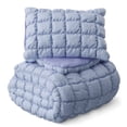 thumbnail image 2 of Mainstays Kids Light Purple Solid Puffy Comforter Set, Twin, 2 Pieces, 2 of 9