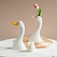 thumbnail image 7 of A Swan Ornament Clearance! Cute Swan Vase Decor Elegant Home Living Room Flower Arrangement Faux Floral Dried Flower Table Centerpiece, 7 of 7