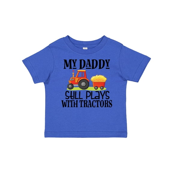 Inktastic Farming Daddy Plays with Tractors Boys or Girls Toddler T-Shirt