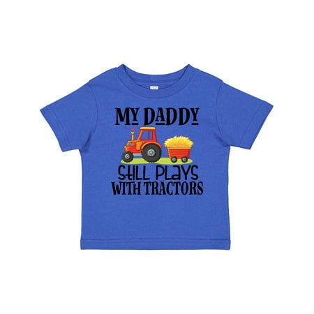 

Inktastic Farming Daddy Plays with Tractors Gift Toddler Boy or Toddler Girl T-Shirt