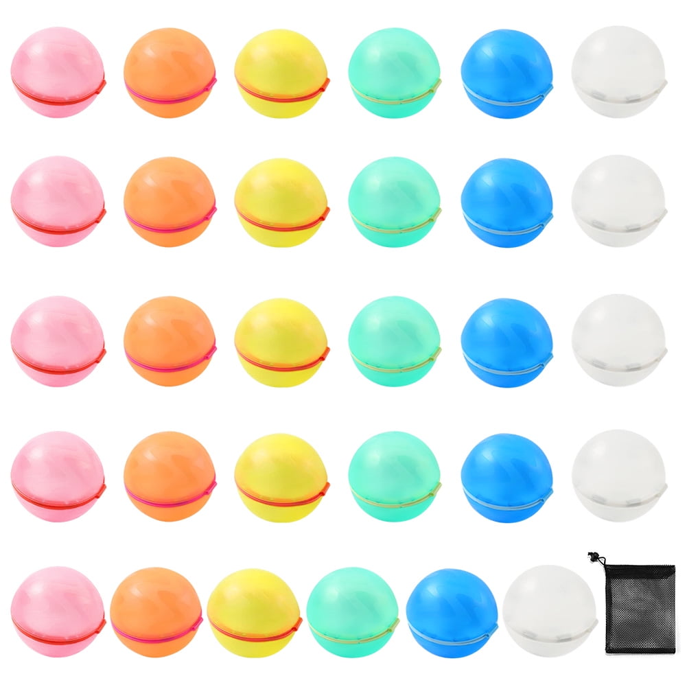 Boule absorbante réutilisable bombe à eau d'été piscine fête jeux d'eau (6  multicolores)