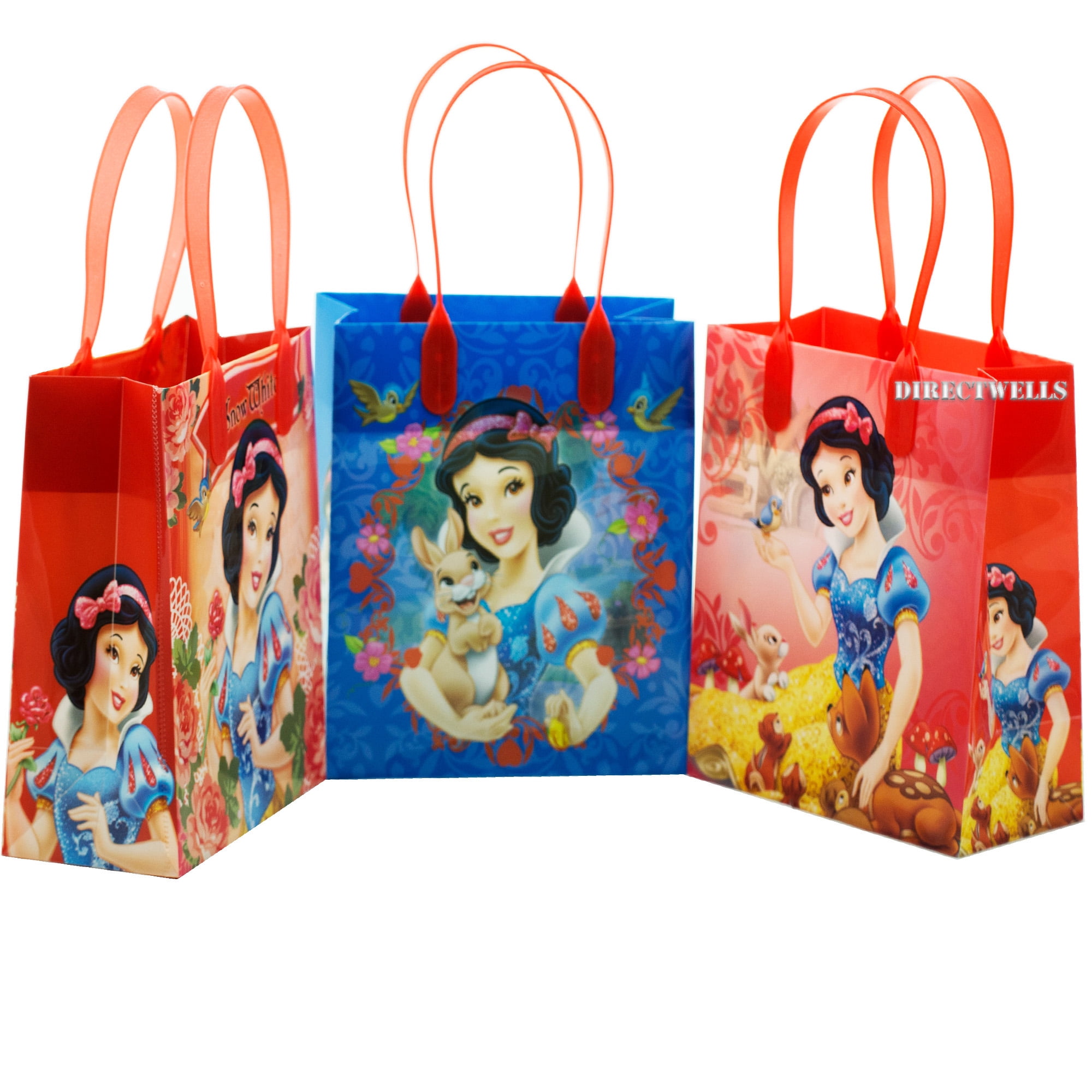 Disney Princess Snow White 12 reusable goodies favor plastic Bags 3 styles 